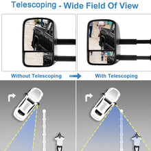 ECCPP Towing Mirrors Replacemen for 88-98 for Chevy/GMC C/K1500 88-00 C/K2500 3500 92-99 Suburban C/K1500 2500 Tahoe Yukon Truck/2000 for Chevy Tahoe GMC Yukon V8 5.7L Manual Telescoping Side Mirrors