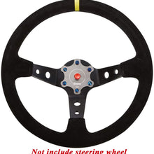 Kyostar 6-Hole 70mm Stainless Steel Steering Wheel Horn Button Cover Plate W/Allen Key (Titanium)