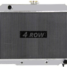Primecooling 62MM 4 Row Core Aluminum Radiator for 1972-1986 Jeep CJ5, CJ6, CJ7 (GM/Chevy V8 Engine Conver.)