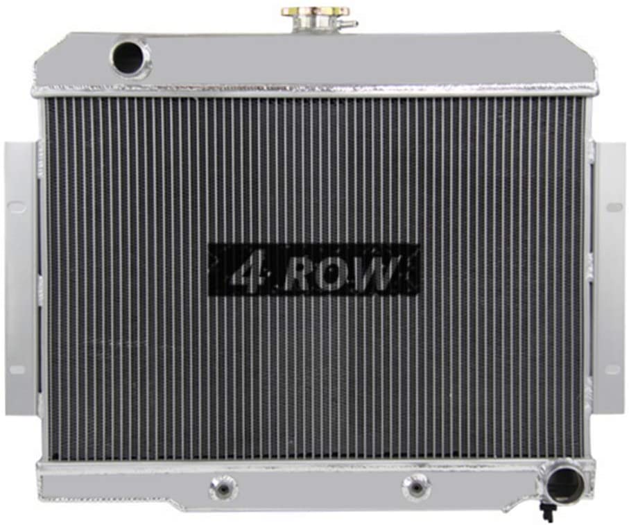Primecooling 62MM 4 Row Core Aluminum Radiator for 1972-1986 Jeep CJ5, CJ6, CJ7 (GM/Chevy V8 Engine Conver.)