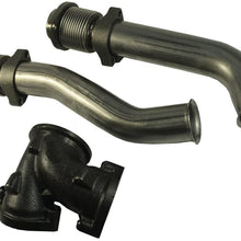JDMSPEED New Powerstroke Turbo Diesel With Hardware Bellowed Up Pipe Kit 679-005 Replacement For Ford 7.3L 99-03