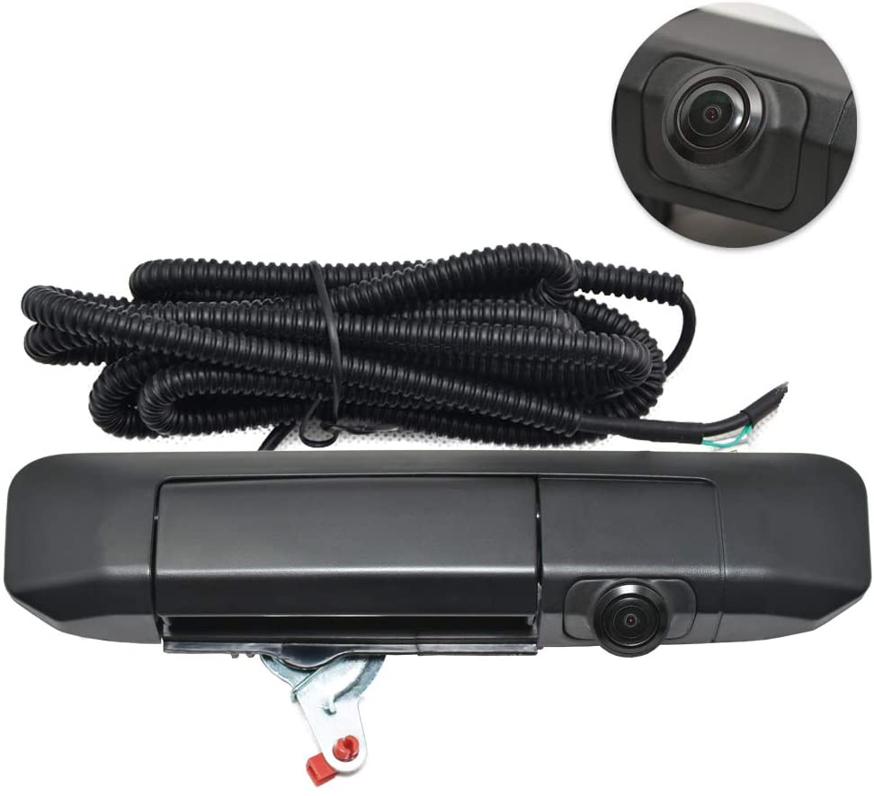 Ecoconut Tailgate Handle Rear View Camera Car Backup Camera with Tailgate Handle for Toyota Tacoma(2009 2010 2011 2012 2013 2014 2015),Tailgate Door Handle Replacement Camera(Color: Black)