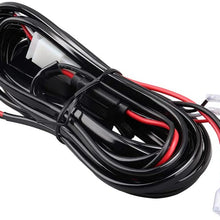 Chelhead 16AWG 10ft Led Light Bar Wiring Harness with 2 Leads12V On Off Rocker Switch Power 40A Relay Blade Fuse for Jeep Truck ATV UTV Off Road Lights