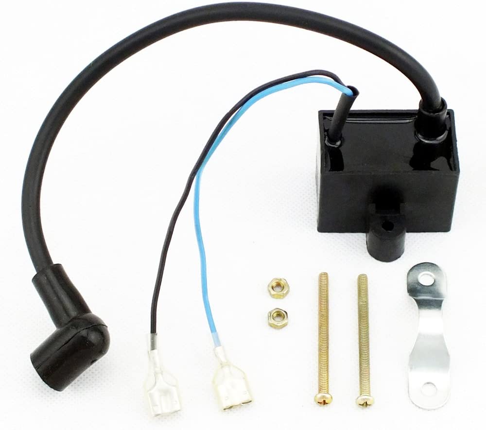 QAZAKY CDI Ignition Coil for 49cc 50cc 60cc 66cc 80cc 2-Stroke Engines Motor Motorized Bicycle Bike