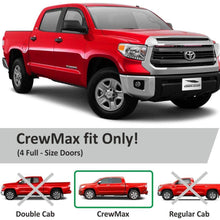 Voron Glass in-Channel Extra Durable Rain Guards for Trucks Toyota Tundra 2007-2020 CrewMax, Window Deflectors, Vent Window Visors, 4 Pieces - 220083