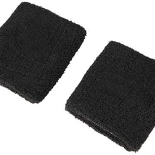 KIMISS 1 Pair Universal Black Reservoir Tank Cover Sock Car Reservoir Brake Clutch for Preventing the Fluid Loss((RACING))