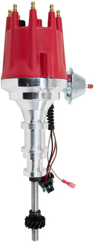 Top Street Performance Red Cap Pro Series Ready to Run Distributor for Ford Y Block V8 JM7742R