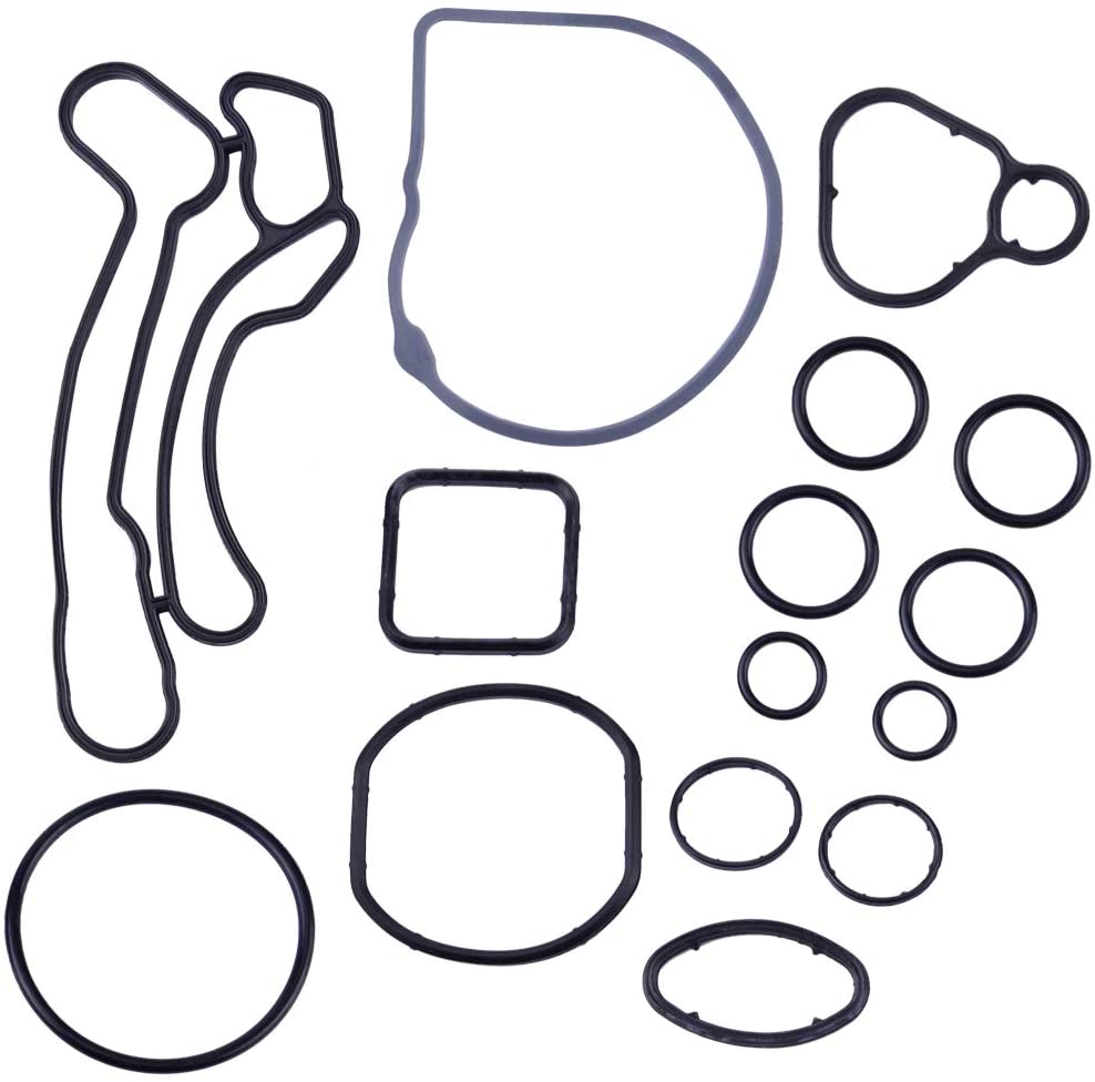 beler Engine Oil Cooler Gasket Seal Full Suit Fit For Chevrolet Pontiac OEM 55571687