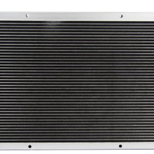 Primecooling 4 Row All Aluminum Radiator for GMC/Chevy Blazer Jimmy, C/K Series C10 C20 C30 K10 K20 K30 1967-72