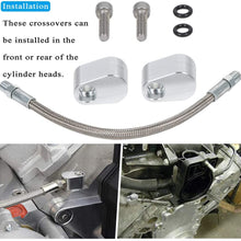 For LS Engine 3-Bolt DBC DBW Gen 3 Throttle Cylinder Body Bypass Steel Braided Hose Kit - Coolant Steam Port Crossover Tube Set Fits for LSX LS1 LM7 LR4 LQ4 LS6 L59 LQ9 LM4 L33 551694H (7-Pack)