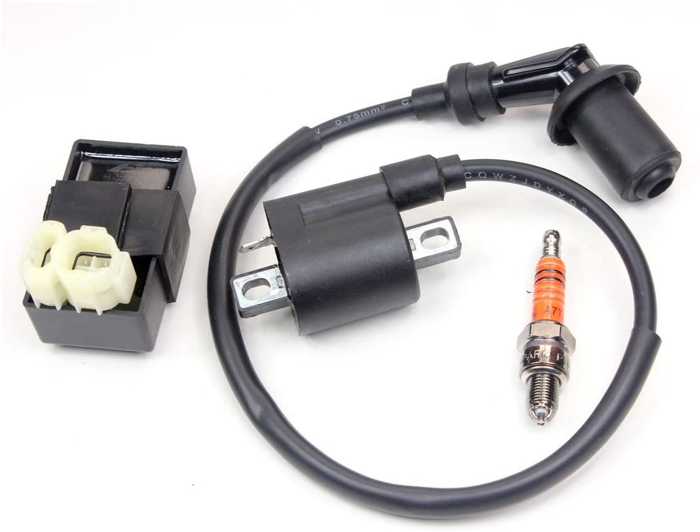 Wingsmoto Ignition Coil + CDI + 3-electrode Spark Plug (GY6 50cc 150cc)