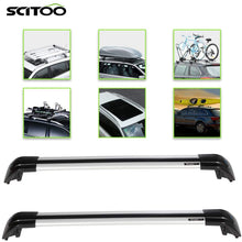 SCITOO fit for VW Atlas 2018-2019 Aluminum Alloy Roof Top Cross Bar Set Rock Rack Rail