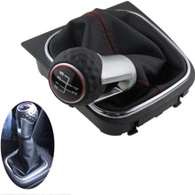 Malcayang 5 Speed Car Gear Shift Knob for Volkswagen VW Golf 5 6 MK5 MK6 GTI GTD R32 R20 2004-2013,Gear Lever Shift Knob with Boot Cover