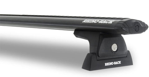 Rhino-Rack USA Y02-480B-NT Cap Topper Roof Rack No Track 54 in. Bar Black Pair Cap Topper Roof Rack