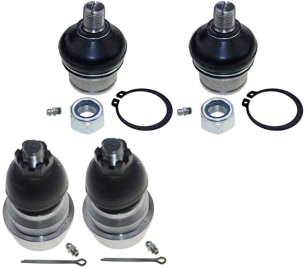 DLZ 4 Pcs Front Suspension Kit-2 Lower 2 Upper Ball Joint Compatible with Dodge Ram 1500 4WD Dodge Ram 2500 4WD W(Dana 44 3500 LB GVW) 1994 1995 1996 1997 1998 1999 K8195T K3134T
