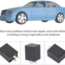 Senyar Flasher Relay, EP27 5 Pin 12V 0.1W LED Car Flasher Relay for LED Turn Signal Light Car Accessories