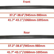 IRONWALLS 2PCS Roof Racks Crossbars Cargo Load Bars Aluminum Black for Jeep Patriot 2007-2017 with Vertical Side Bars