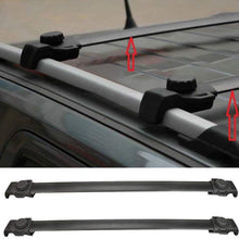 Ai CAR FUN Black Roof Rack Cross Bar Top Roof Rail Luggage Cargo Rack Rails Carrier for 2011-2016 Jeep Compass