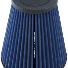 Spectre Universal Clamp-On Air Filter: High Performance, Washable Filter: Round Tapered; 2.5 in (64 mm) Flange ID; 8 in (203 mm) Height; 5.656 in (144 mm) Base; 3.156 in (80 mm) Top, SPE-HPR9609B