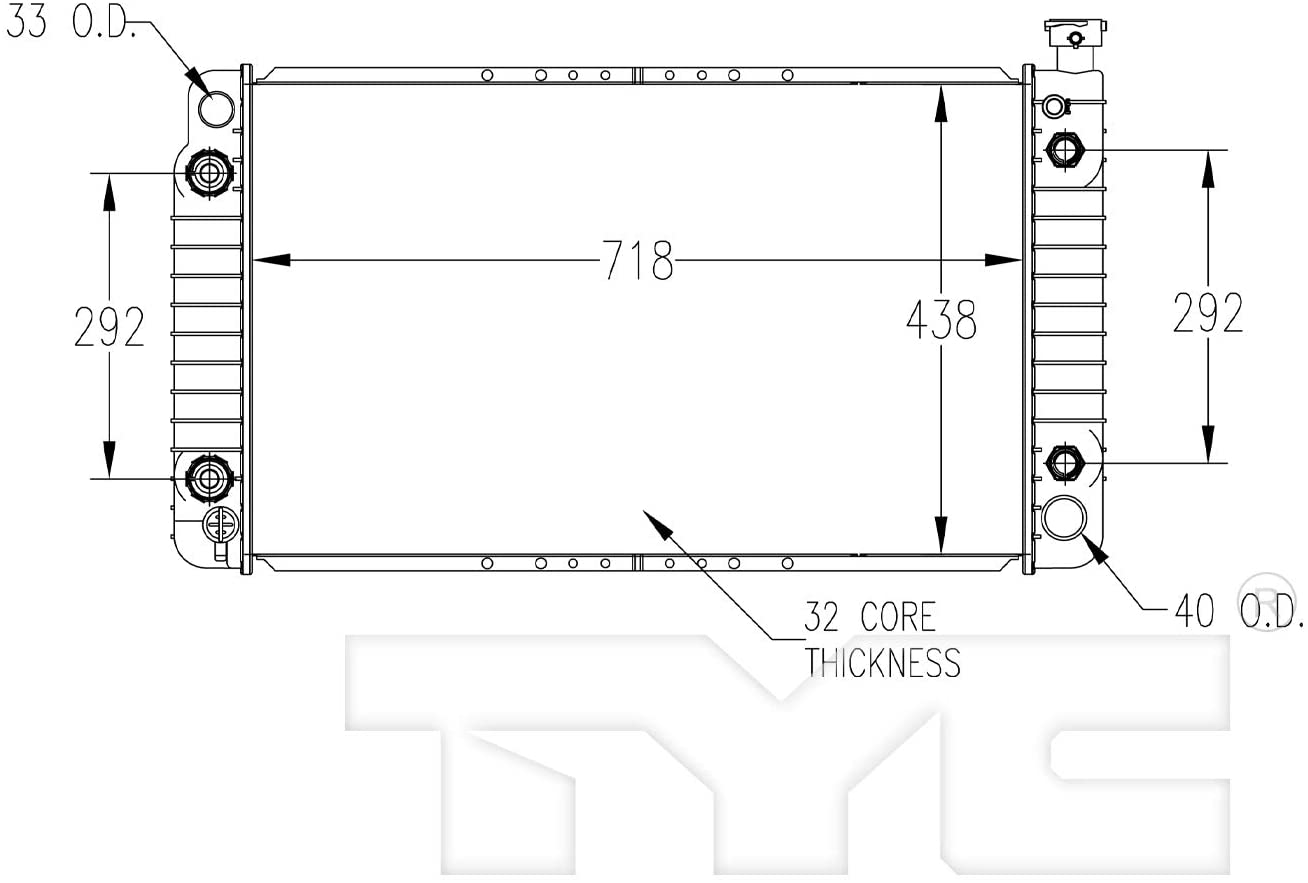 TYC 622 Replacement Radiator