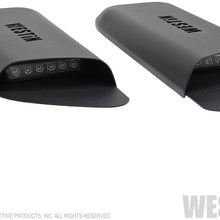 Westin 62-41115 LED Hood Scoop Textured Black Gauge Steel Incl. Two 5 in. LED 1600 Lumen 18W Lights LED Hood Scoop