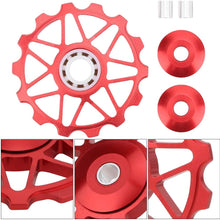 Tbest Bike Ceramics Bearings, 14T Mountain Road Bike Metal Ceramics Bearings Rear Derailleur Guide Roller Cycling Equipment