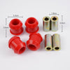 Front Upper Control Arm Urethane Bushing Kit 1988-1991 1989 1990 Replacement For Honda CIVIC CRX EF Red Part # 8-209