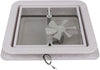 Liftstrut Roof Vent Cover fit for RV Trailer Camper Motorhome VK100M White RV-White-Pwr 14 x 14 Vent Lid kit 1 pac Easy Install Fresh Air Rain Vent Lid Ventilation