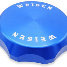 Billet Aluminum Blue Cap Kit Fuel Filter Caps & Oil Filter Cap & Oil Filter Cap Set with O-ring Compatible with F250 F350 with 6.0L Powerstroke Engines 2003-2007