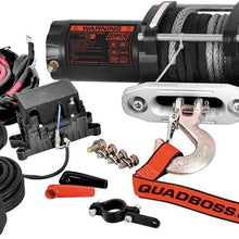 Quadboss 3500lb Winch (Synthetic Rope)