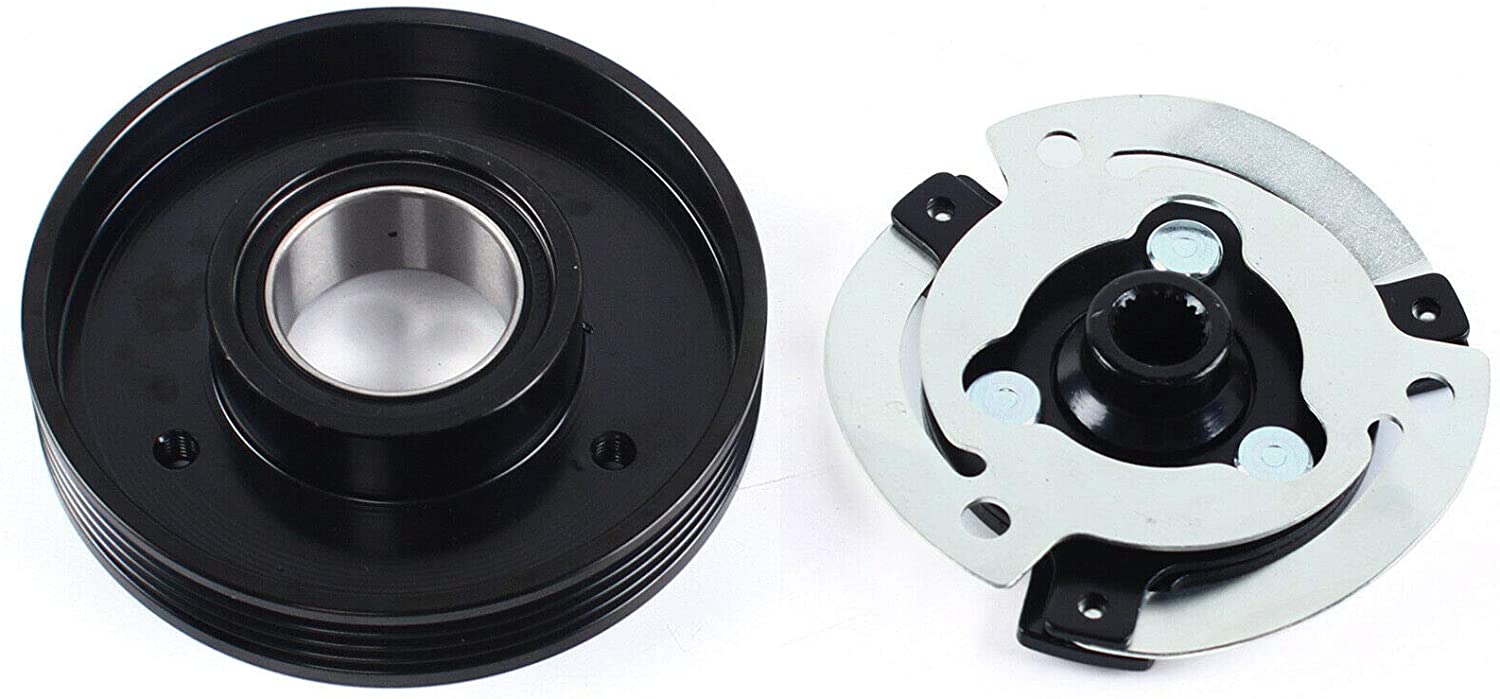 Air Compressor A/C Air Conditioner Compressor Kit Air Compressor Clutch For 2007-2010 X5 4.8L 4837CC/4799CC V8 GAS DOHC