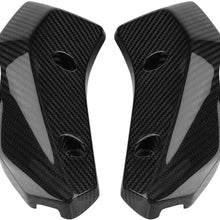 Motorcycle Radiator Cover Protector Glossy Black Carbon Fiber Radiator Side Grille Guard - Moto Front Top Gas Tank Cover Fit for Yamaha MT-07 FZ-07