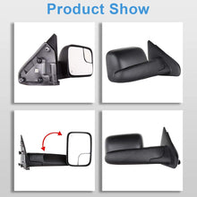 ECCPP Towing Mirror High Performance Right Passenger Side Exterior Automotive Mirror with Power Operation Heated Flip up Convex Glass Replacement fit for Dodge Ram 1500 2002-2008