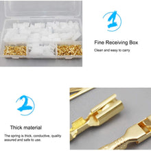 AutoRocking 380pcs Motorcycle Car Electrical Wire Connectors Kit, 2.8mm 2 3 4 6 Pin Header Crimp Wire Terminals