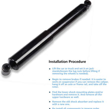 Shocks Struts,ECCPP Rear Shock Strut Absorbers Kits for Buick Terraza,Chevy Uplander,Chevy Venture,Oldsmobile Silhouette,2001-2005 Pontiac Aztek,1999-2006 Pontiac Montana Compatible with 344338 37156