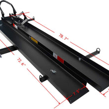 ORCISH 600 LBS Motorcycle Carrier Dirt Bike Rack Hitch Mount Hauler Heavy Duty with Loading Ramp