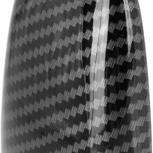 X AUTOHAUX Car Gear Shift Knob Head Cover Sticker Trim Carbon Fiber Style for Dodge Challenger Charger 2015-2019