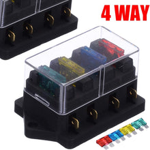 1pcs 4 Way Fuse Box DC 12V 24V 40A Circuit Car Trailer Auto Blade Fuse Box Block Holder ATC ATO Fuse Holder with 4 Fuse