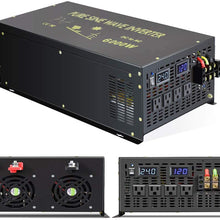 Reliable 3000W Solar Power Inverter Off Grid 24V DC Voltage Converter LED Display Pure Sine Wave Inverter Dual 120V AC Outlets
