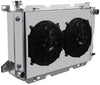 OzCoolingParts 85-97 Ford F-Series Radiator Fan Shroud Kit - 3 Row Aluminum Radiator + 2 x 12