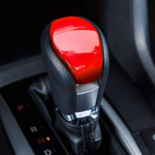 Xotic Tech Red Interior Gear Shift Knob Cover Decorative Trim for Honda Civic 10th Gen 2016 2017 2018 2019 2020 Automatic Transmission