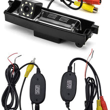 aSATAH 2.4G Wireless Car Rear View Camera for Toyota RAV4 RAV-4 RAV 4 / Toyota Vanguard 2006~2012 &Vehicle Camera Waterproof and Shockproof Reversing Backup Camera (12 LED)