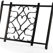 Camco Adjustable Screen Door Deluxe Grille - Protects RV Door Screen and Prevents Damage, Adjusts From 20" - 32", Installation Hardware Included - Black (43993)