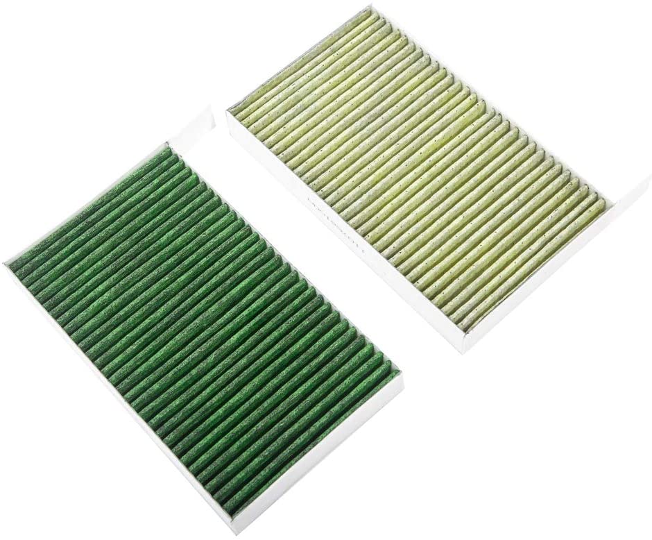Weilaiqiche Replacement Activated Cabin Air Filter for Tesla Model 3 HEPA 2 Pack with Activated Carbon Tesla Air Conditional Replacement Cabin Air Filters (PM 2.5)