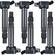 LQQDP Pack of 6 New Ignition Coil For Scion 2.5L 2.7L L4 3.0L 3.5L V6 4.0L 4.6L 5.7L V8 Compatible with UF507 C1596