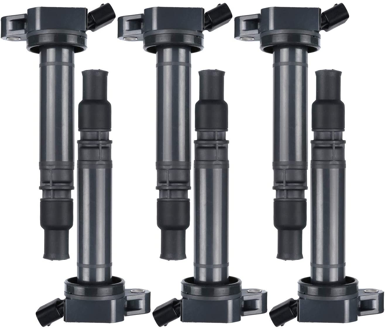 LQQDP Pack of 6 New Ignition Coil For Scion 2.5L 2.7L L4 3.0L 3.5L V6 4.0L 4.6L 5.7L V8 Compatible with UF507 C1596