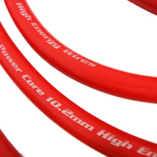 VMS RACING 95-01 10.2mm High Performance Engine SPARK PLUG WIRES Wire Set in RED Compatible with Honda CRV CR-V CRVTEC B20B-B20B4 B20B B20Z2 B20A/B21A DOHC VTEC Non-VTEC JDM B20 B20B 95-01