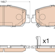 TRW TPC1697 Premium Ceramic Front Disc Brake Pad Set