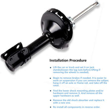 Shocks and Struts,ECCPP Front Pair Shock Absorbers Strut Kits Compatible with 2004 2005 Subaru Forester 334370 72345 334371 72346