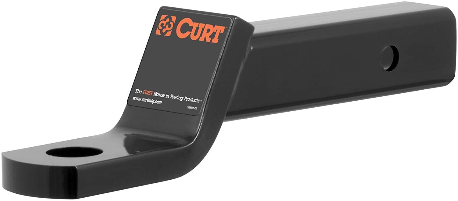 CURT 45310 Class 4 Trailer Hitch Ball Mount, Fits 2-Inch Receiver, 10,000 lbs, 1-1/4-Inch Hole, 2-In Drop, 1-Inch Rise